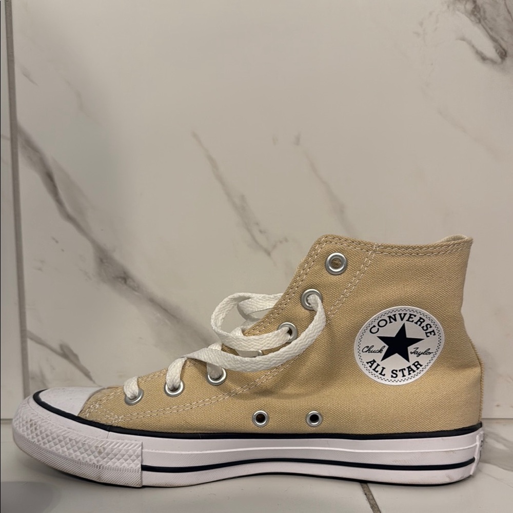 Converse All Star High-Top Sneakers in Tan